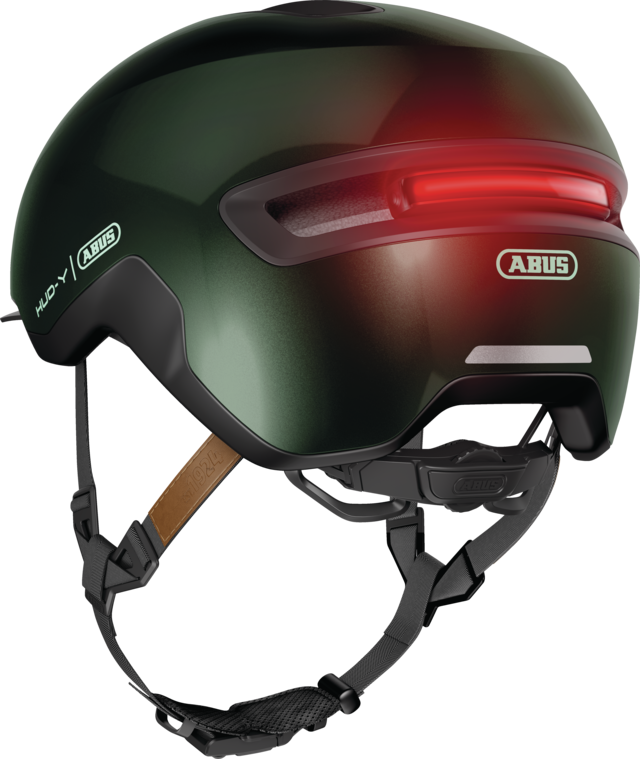 ABUS HUD-Y Fahrradhelm in Moss Green